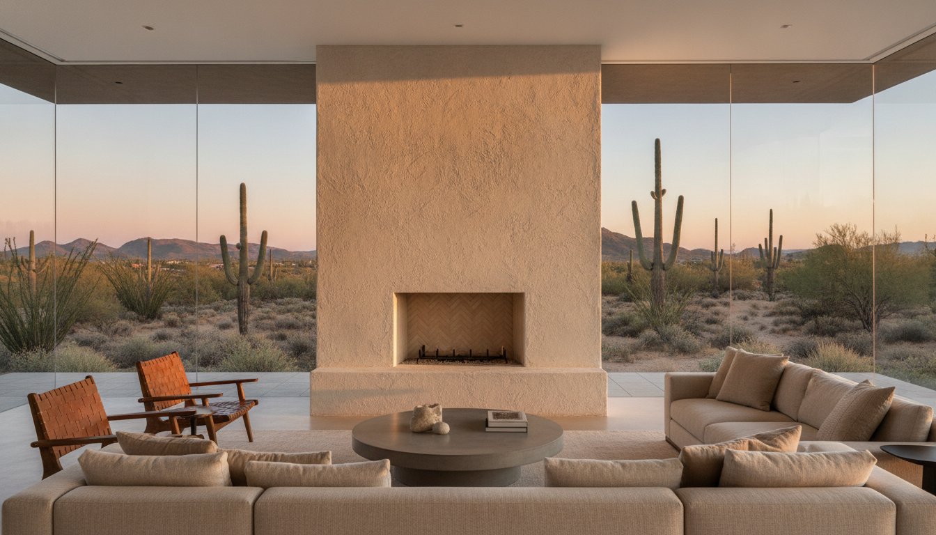 Exquisite Fireplace Transformation: Expert Faux Finish Painter for Scottsdale Estates