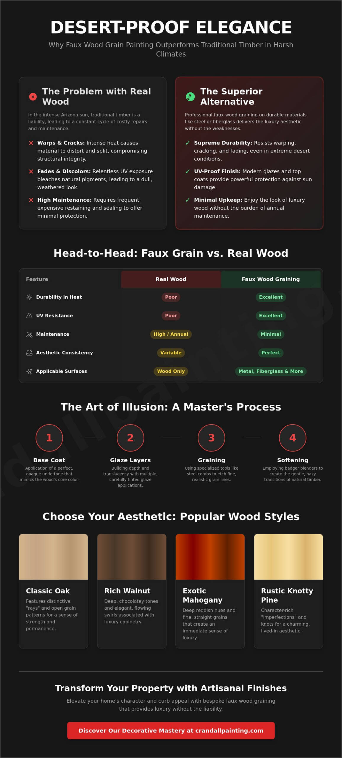 Faux Wood Grain Painting: Artistic Examples and Architectural Applications
