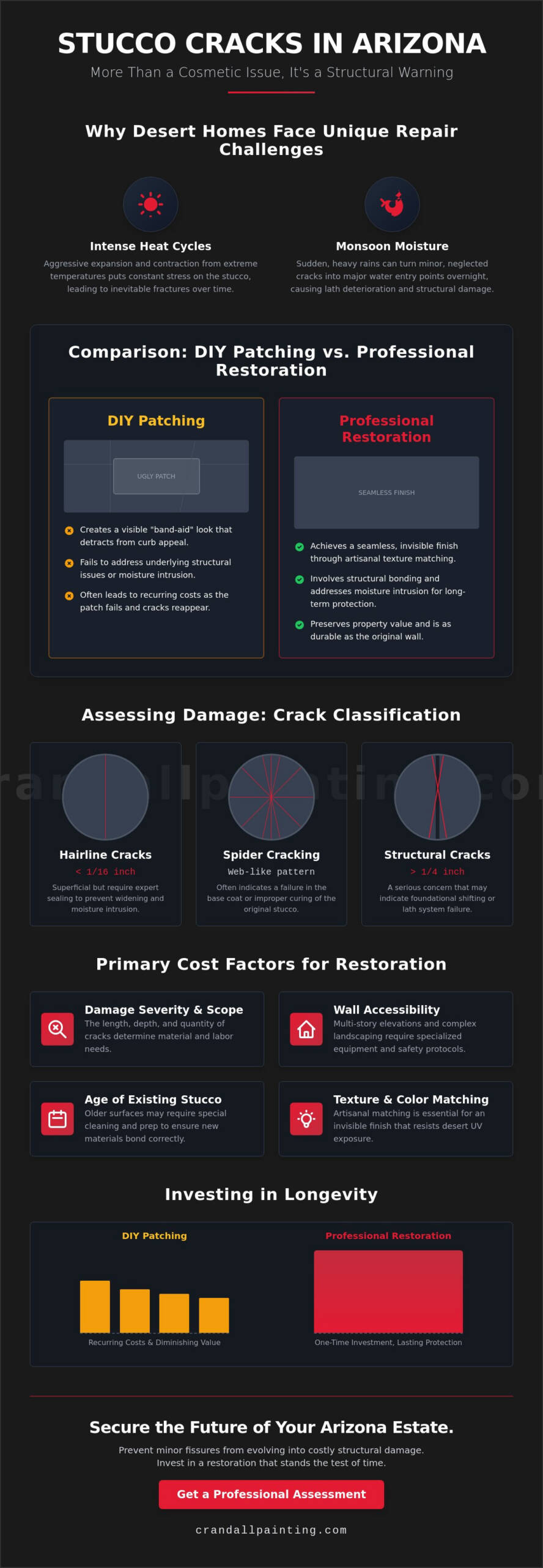 The Real Cost to Repair Stucco Cracks: A Guide for Arizona Estates (2026)
