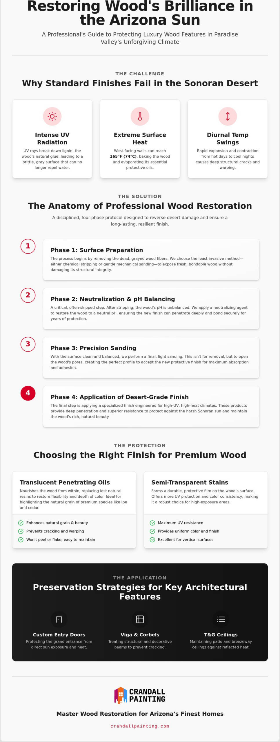 Exterior Wood Restoration in Paradise Valley